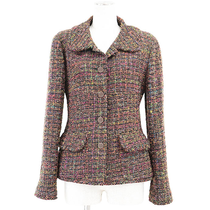 Chanel Tweed Jacket Wool Blend Jacket
