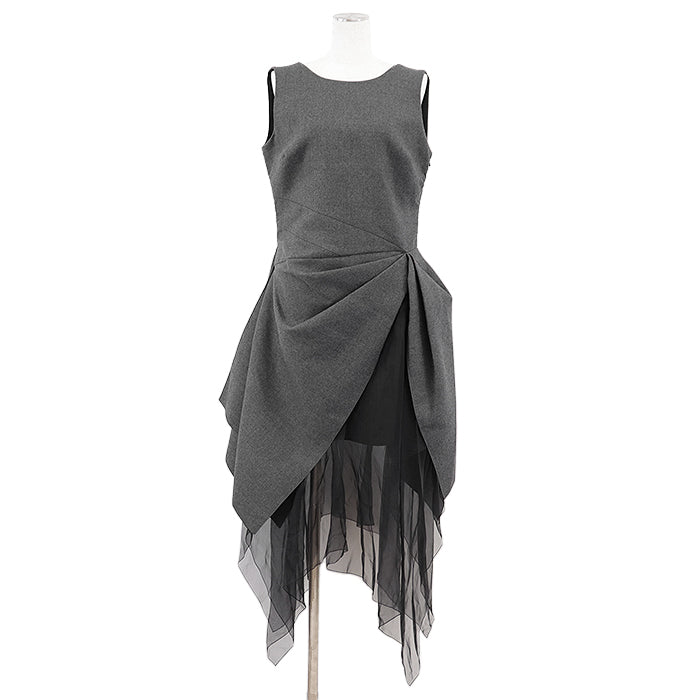 Christian Dior Asymmetrical Wool Dress