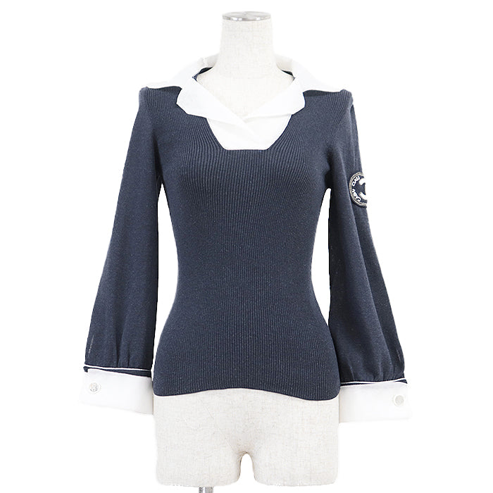 Chanel 08C P32410 Cotton Blend Knit Top