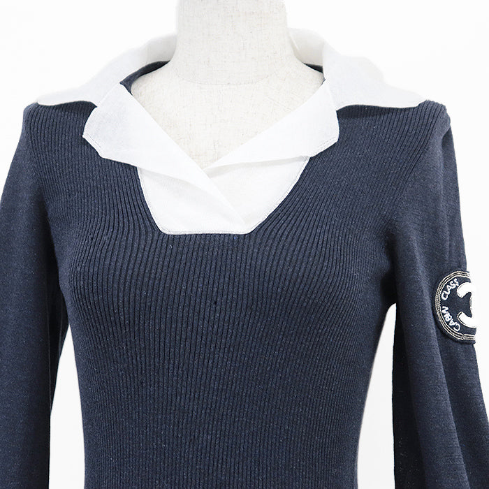 Chanel 08C P32410 Cotton Blend Knit Top