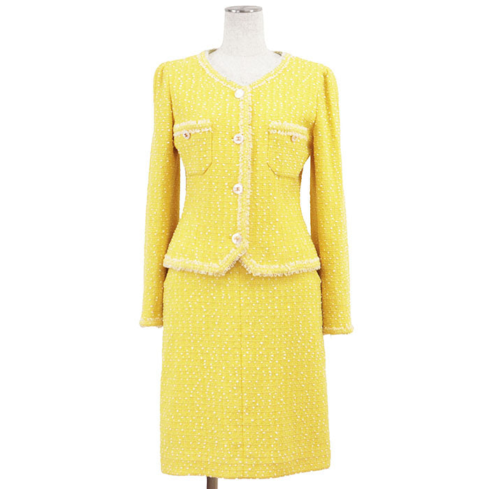 Chanel Tweed Wool Cotton 2way Set Up