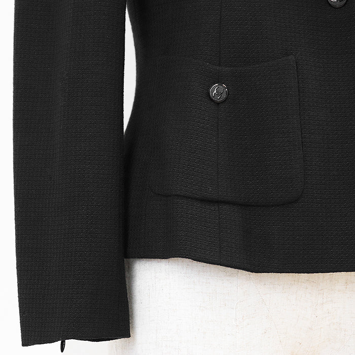 Chanel COCO Mark Logo Silk Blend Tailored Jacket