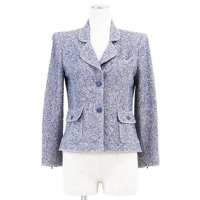 Chanel 03P P21056 Tweed Linen Cotton Jacket