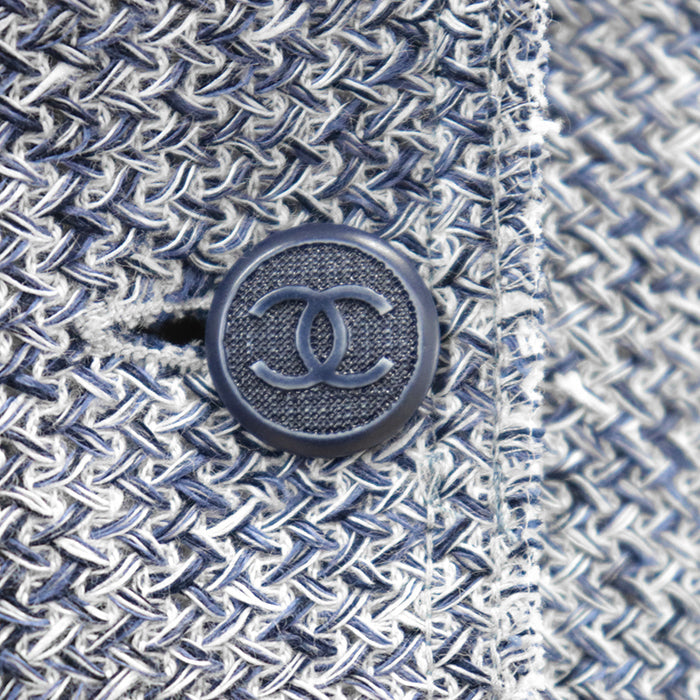 Chanel 03P P21056 Tweed Linen Cotton Jacket