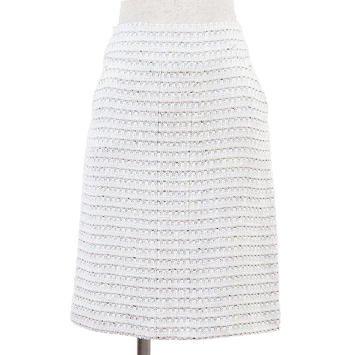 Chanel Tweed Cotton Linen Skirt