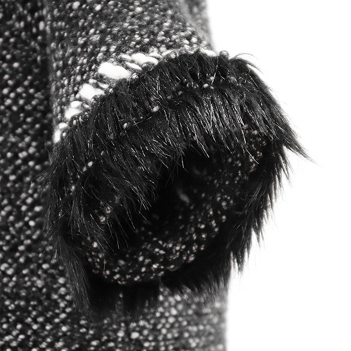Chanel P39939 Melange Knit/Fake Fur Cashmere Blend Dress