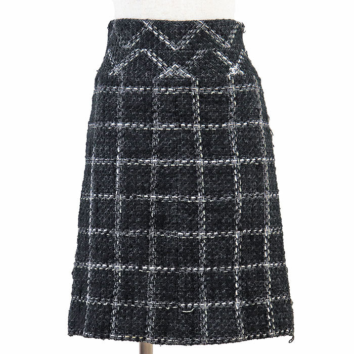 Chanel Tweed Wool Blend Skirt