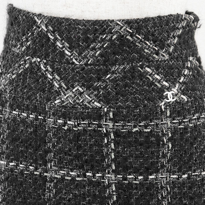 Chanel Tweed Wool Blend Skirt