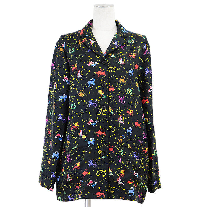 Christian Dior Zodiac Pixel Silk Twill Shirt