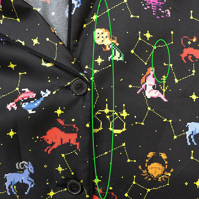 Christian Dior Zodiac Pixel Silk Twill Shirt