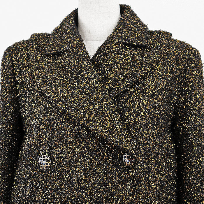 Chanel Métiers d'Art Paris-Egypte Metallic Tweed Coat