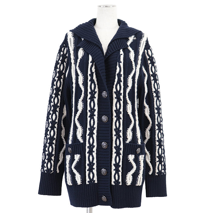 Chanel P59195 Wool Cashmere Knit igan