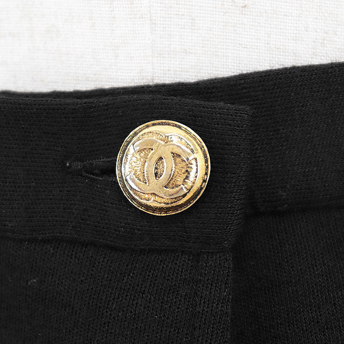 Chanel Knit Jersey 100% Wool Skirt