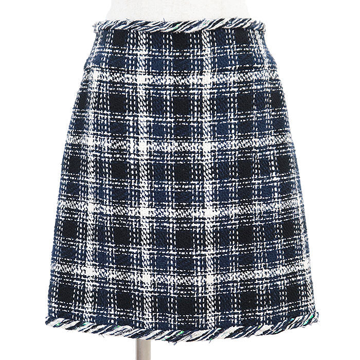 Chanel P58734 Tweed Cotton Linen Silk Skirt