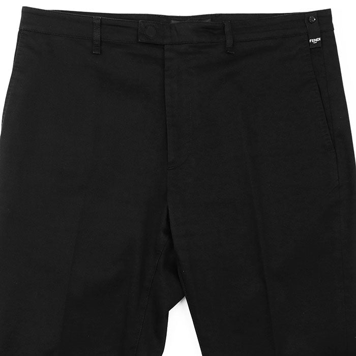 Fendi Embroidered Cotton Twill Trousers