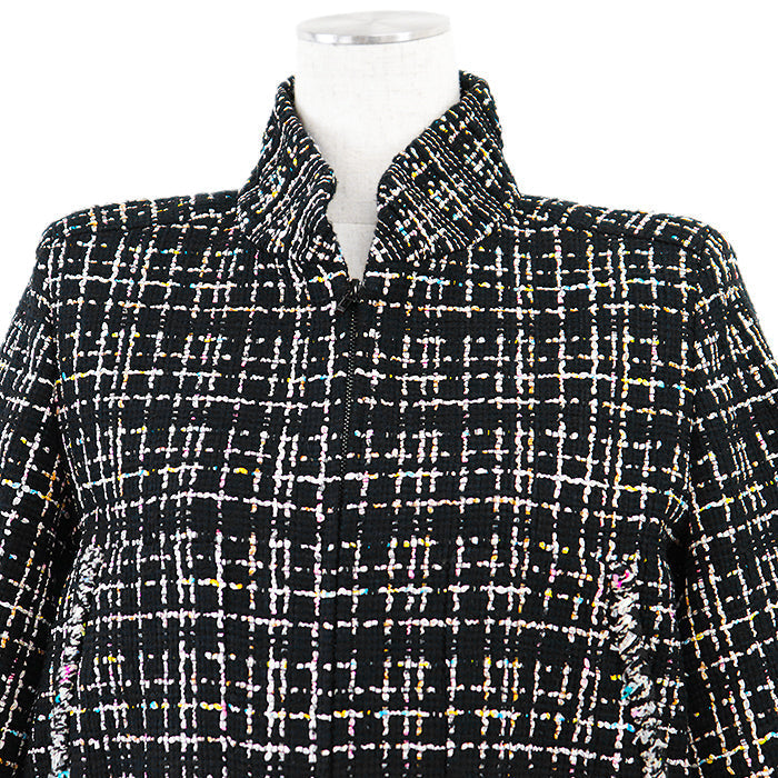 Chanel P61326 Tweed Silk Blend Cropped Jacket
