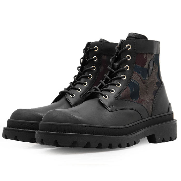 Dior Dior x Peter Doig Explorer Boots Leather Jacquard Boots