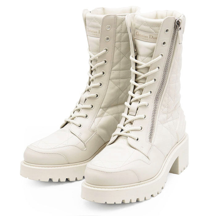 Christian Dior Cannage Leather Boots