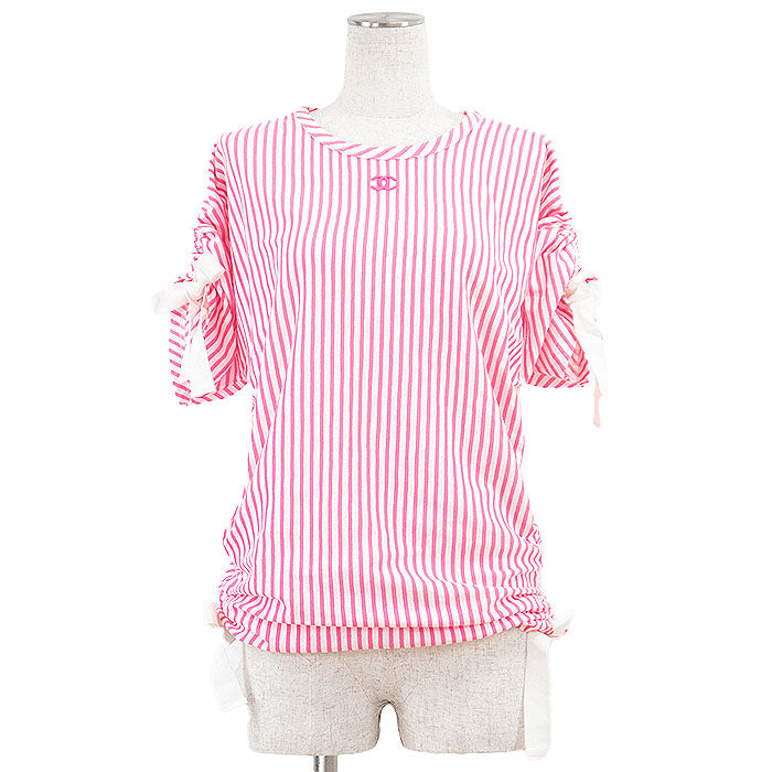 Chanel COCO Mark Embroidery Cotton Blend Pullover