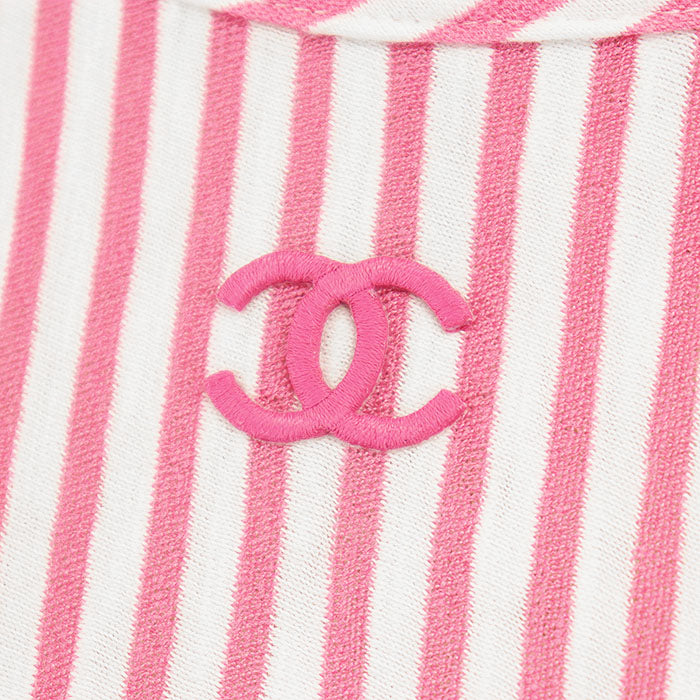Chanel COCO Mark Embroidery Cotton Blend Pullover