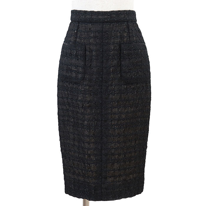 Chanel P43711 Tweed Mesh Skirt