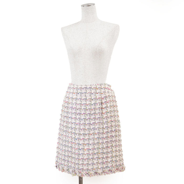 Chanel Tweed Cotton Blend Skirt