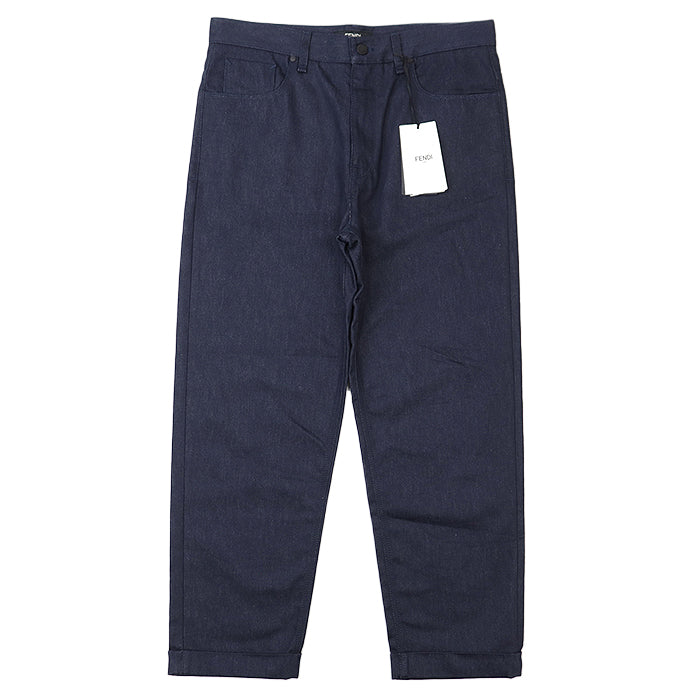 Fendi Embroidered Denim Pants