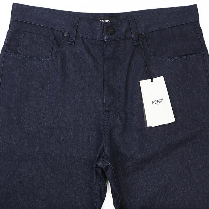 Fendi Embroidered Denim Pants