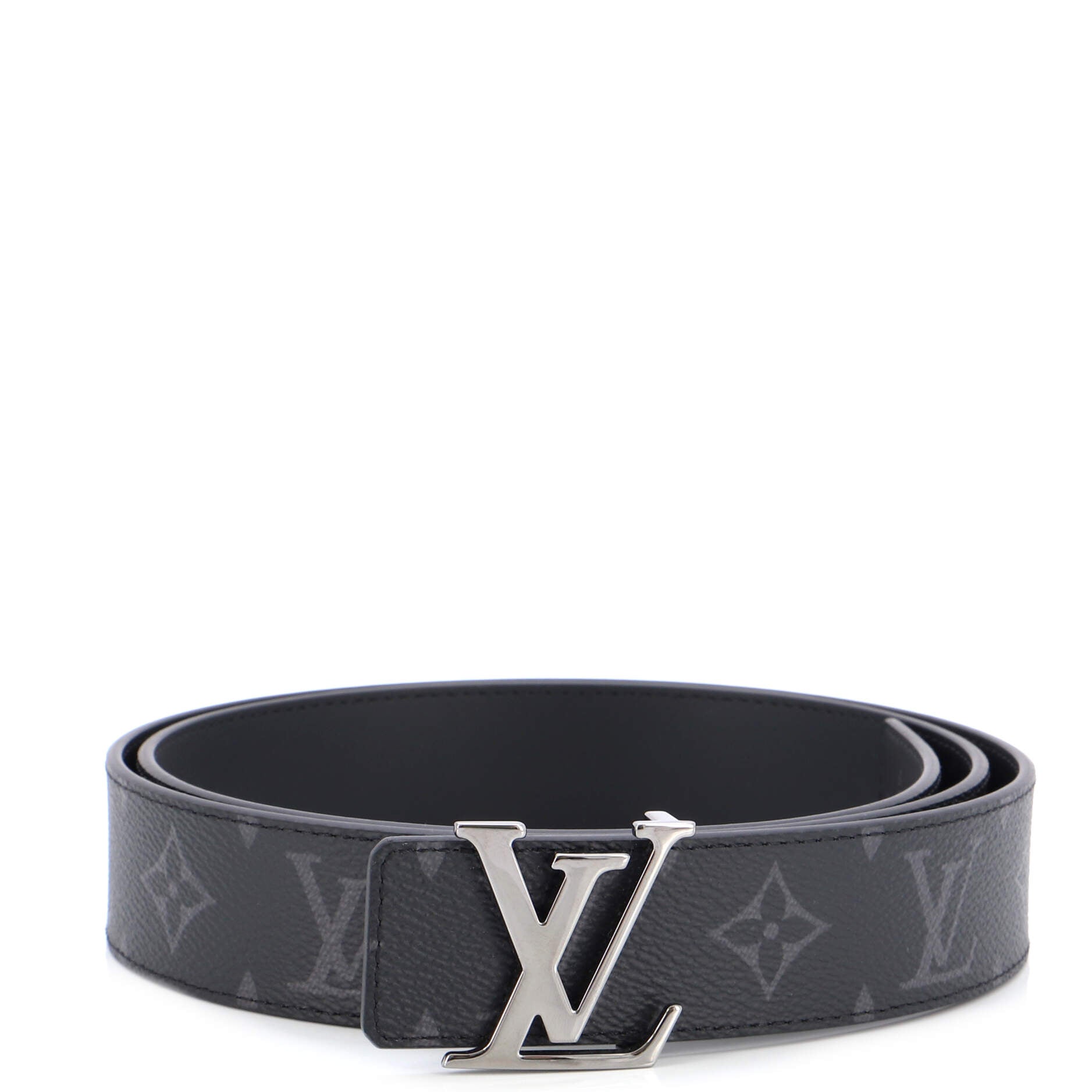 LV Initiales Reversible Belt Monogram Eclipse Canvas Medium 100