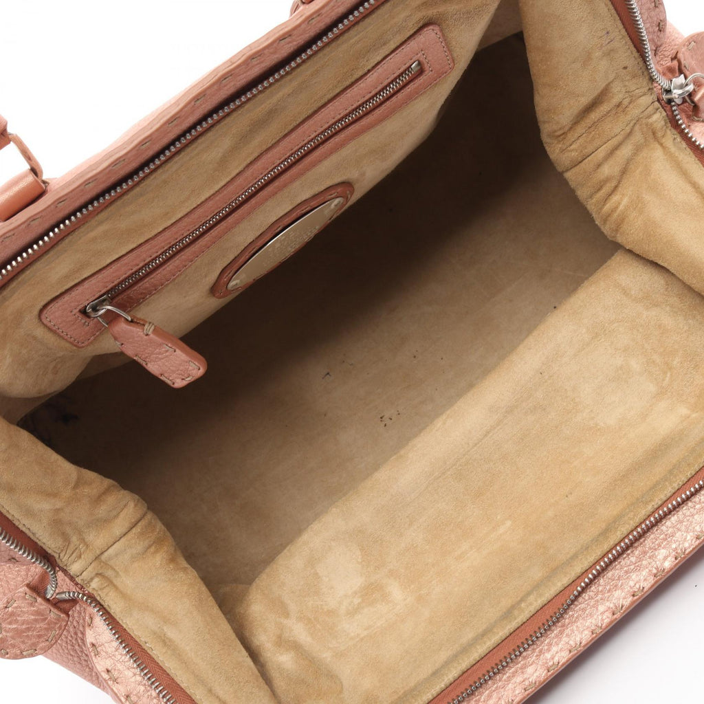 Fendi Selleria Doctor's Bag Leather Handbag