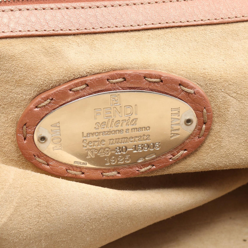 Fendi Selleria Doctor's Bag Leather Handbag