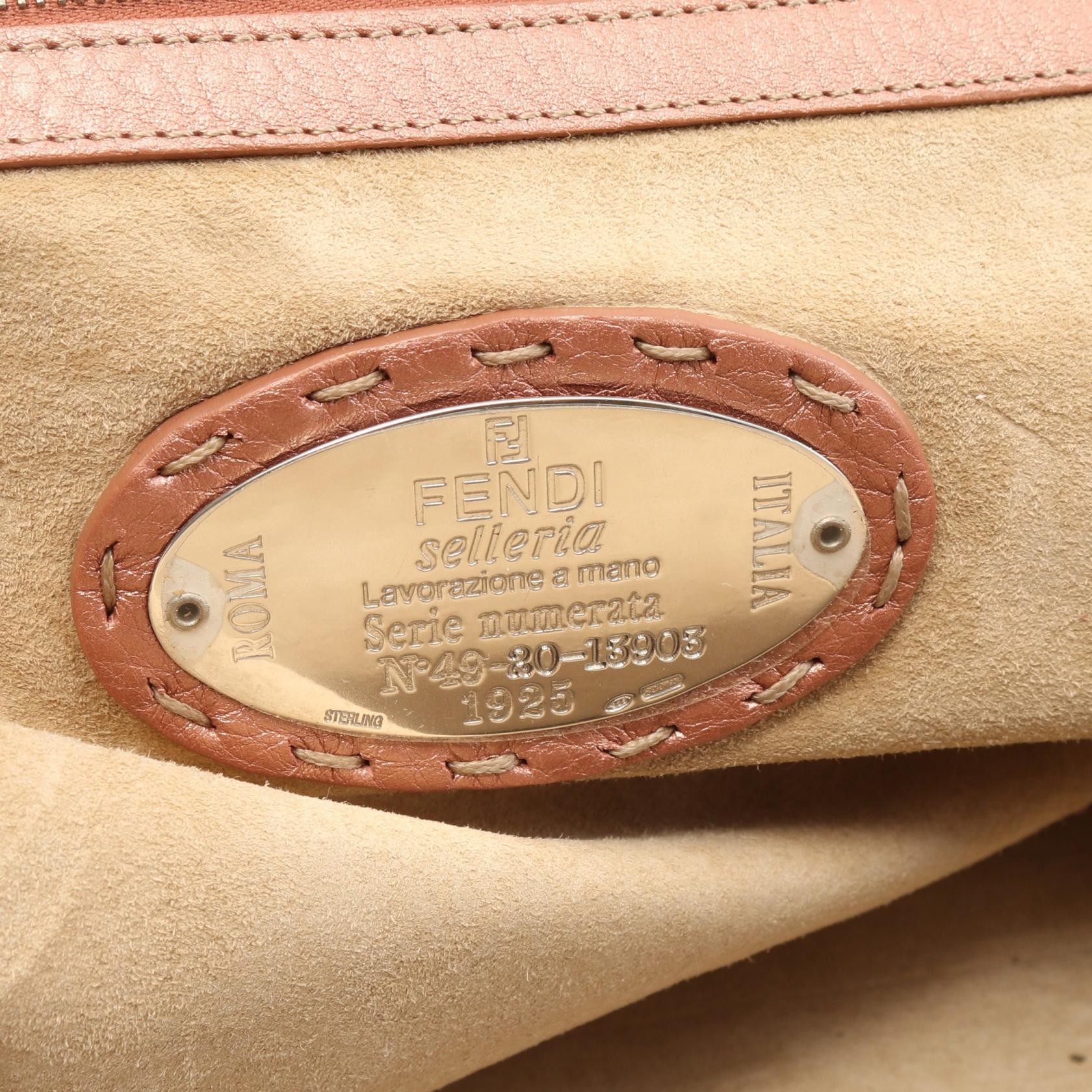 Fendi Selleria Doctor's Bag Leather Handbag