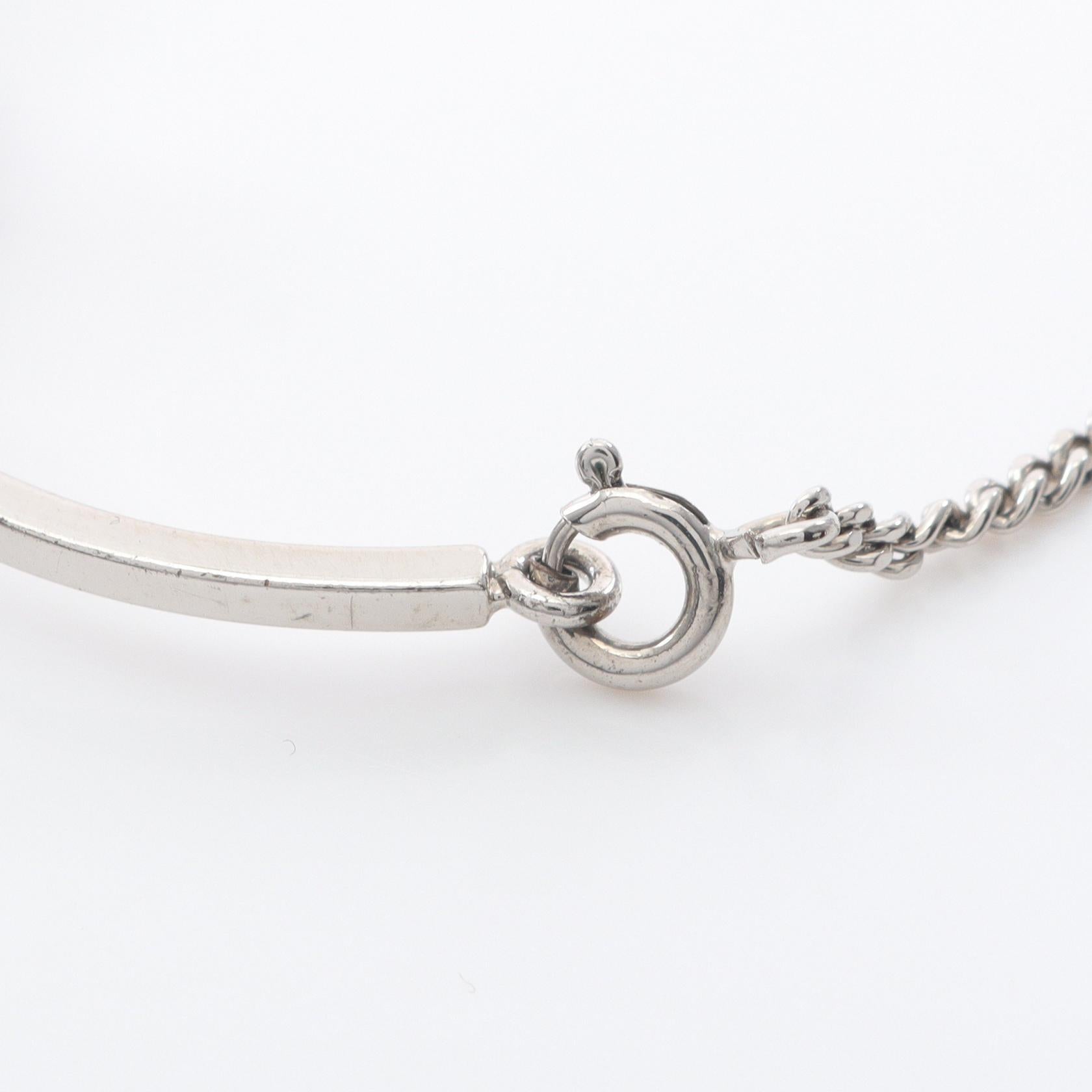 Fendi FENDI logo Stainless Steel Bracelet