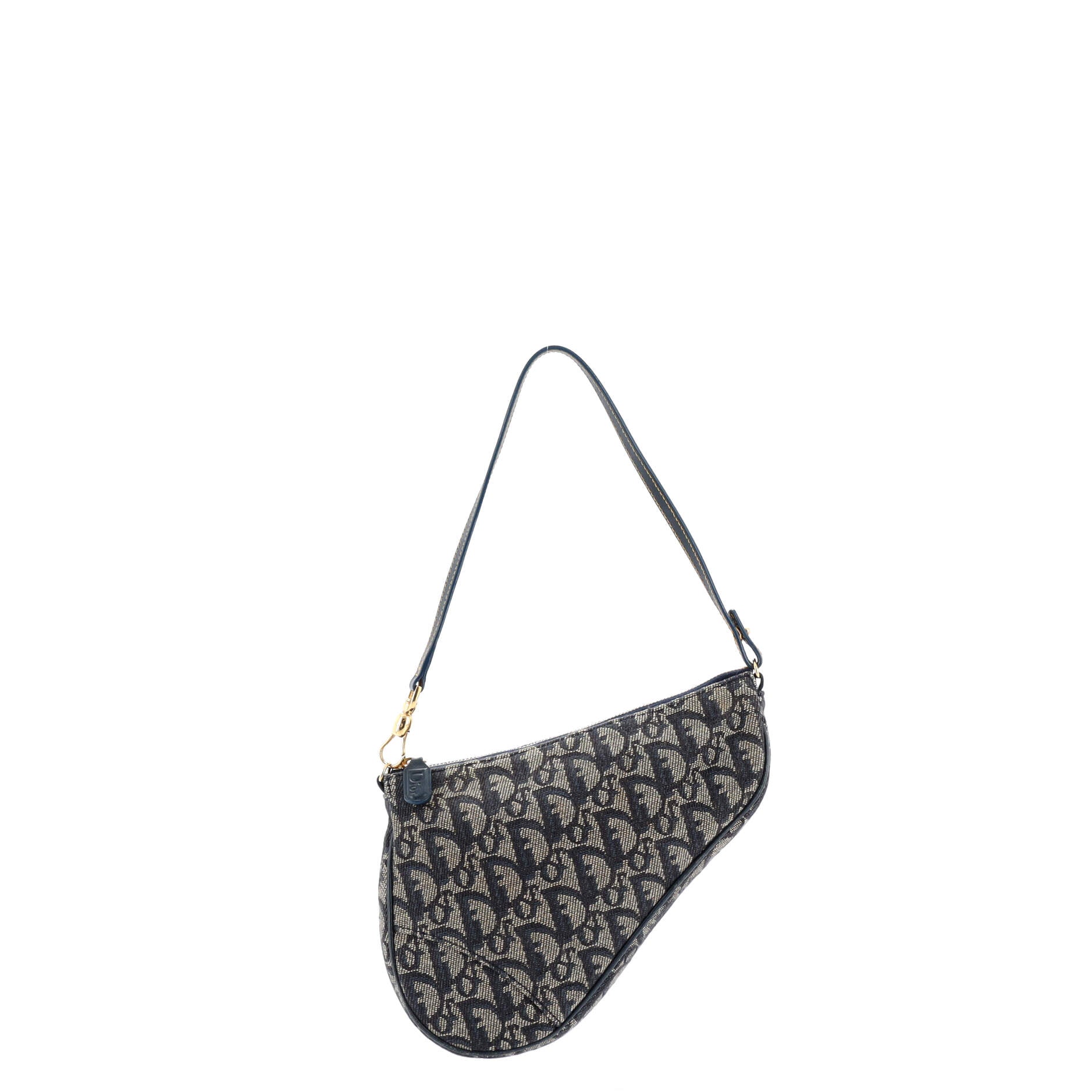Vintage Saddle Bag Diorissimo Canvas Mini