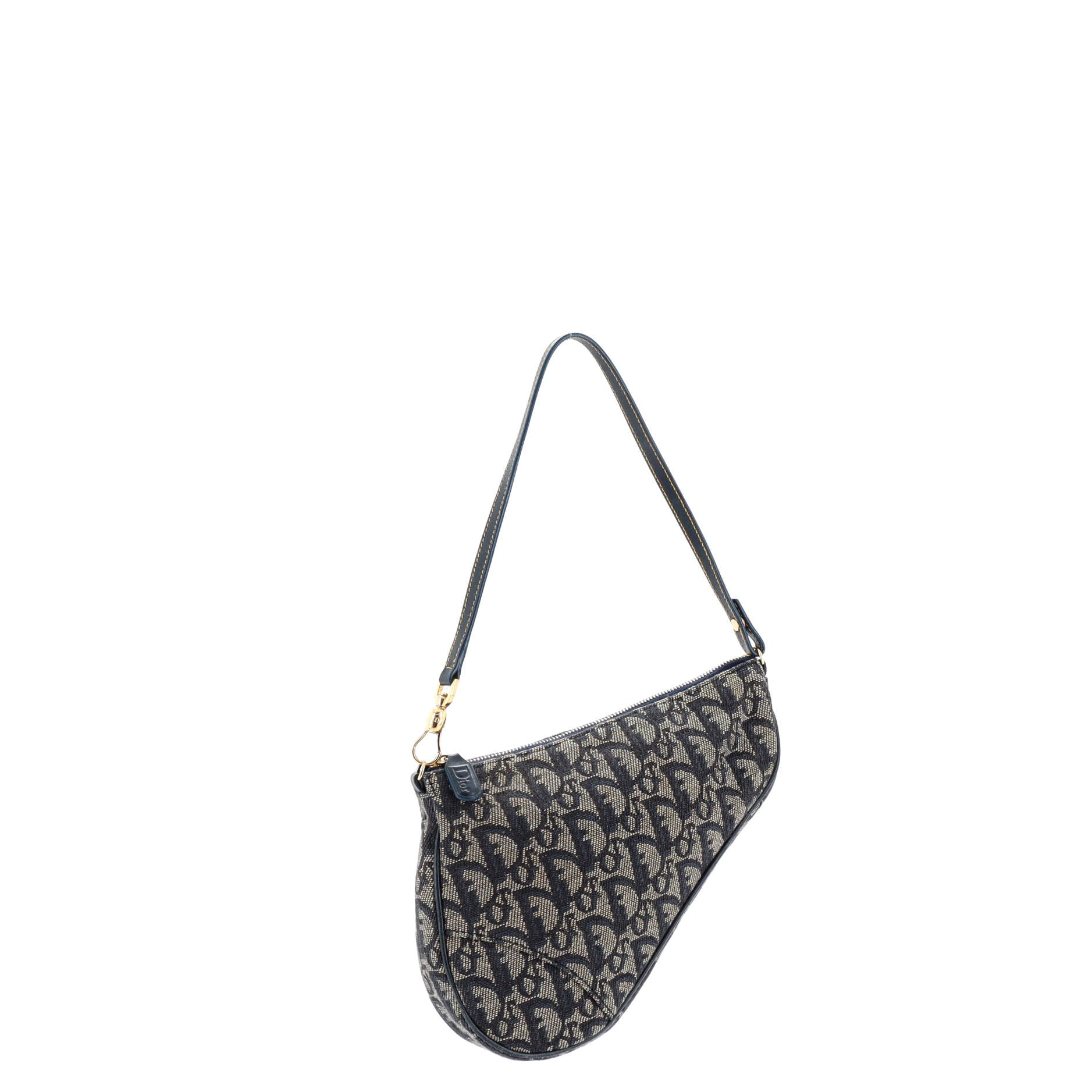 Vintage Saddle Bag Diorissimo Canvas Mini
