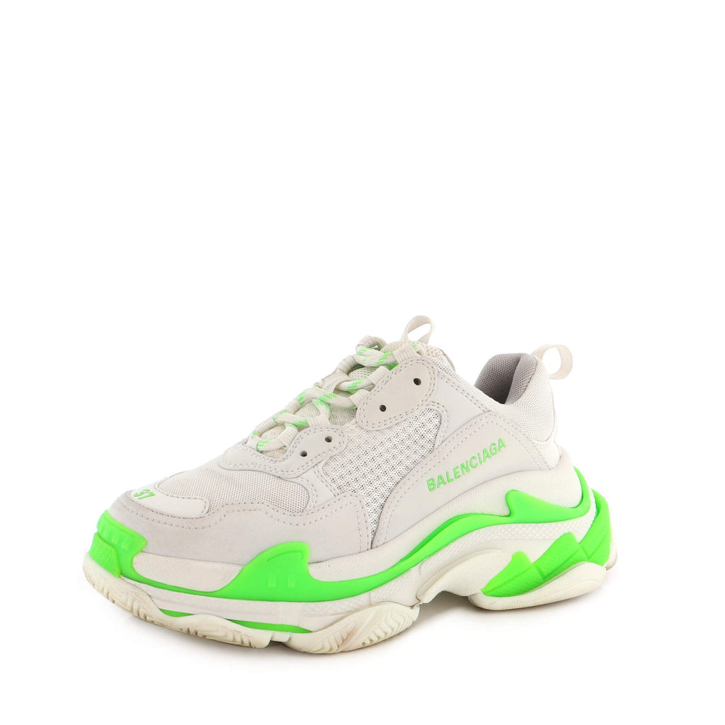 Women's Triple S Sneakers Fabric and Mesh with Faux Leather