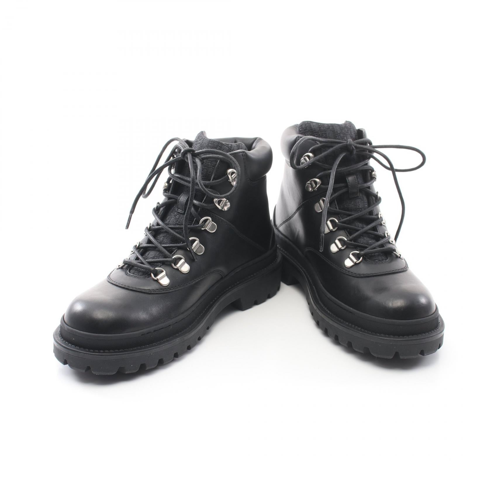 Dior Leather Canvas Boots
