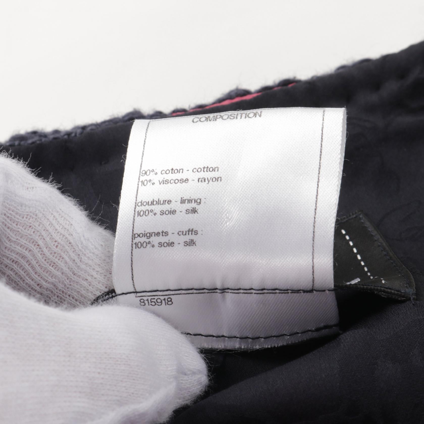 Chanel Coco Mark Button Cotton Jacket