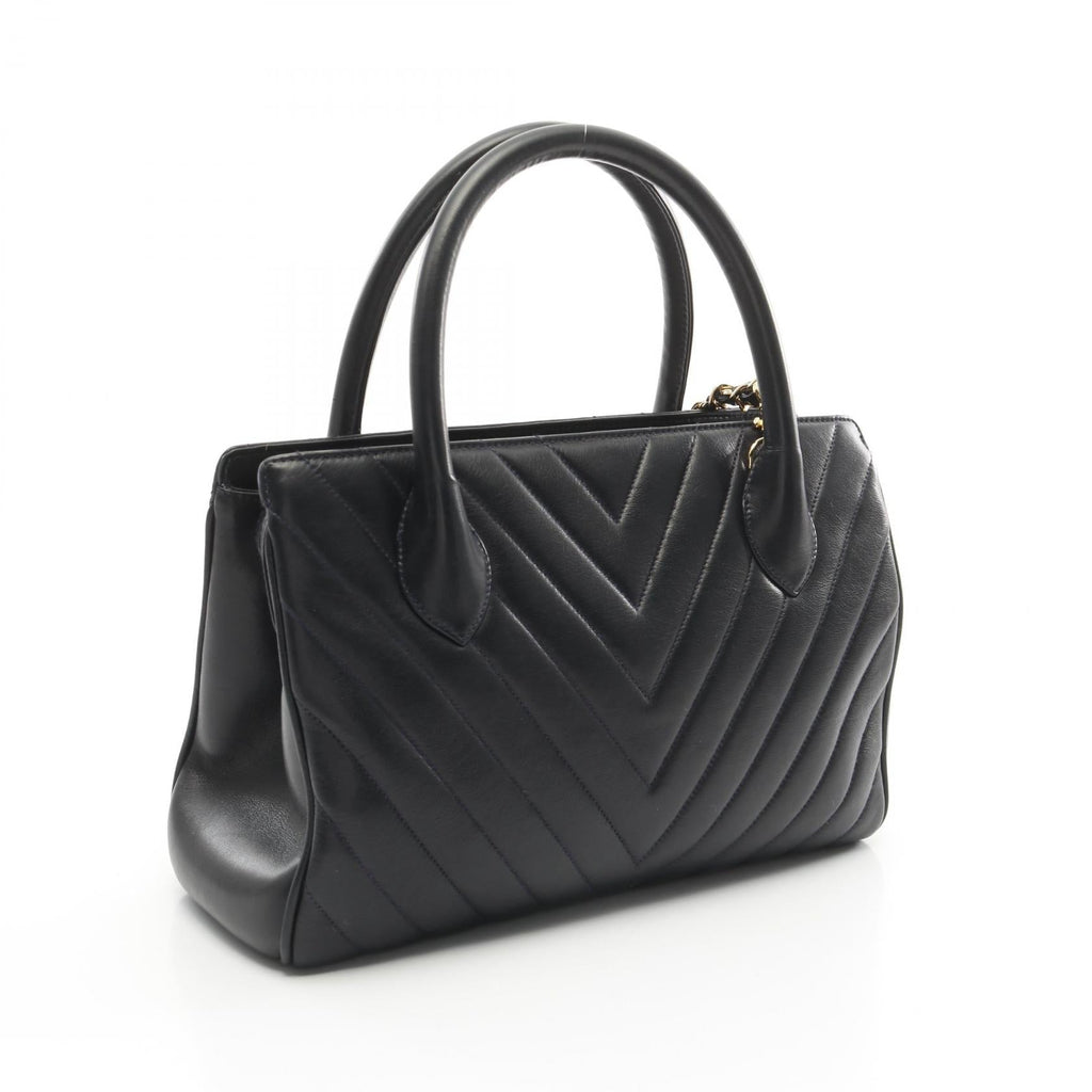 Chanel Chevron V Stitch Lambskin Handbag