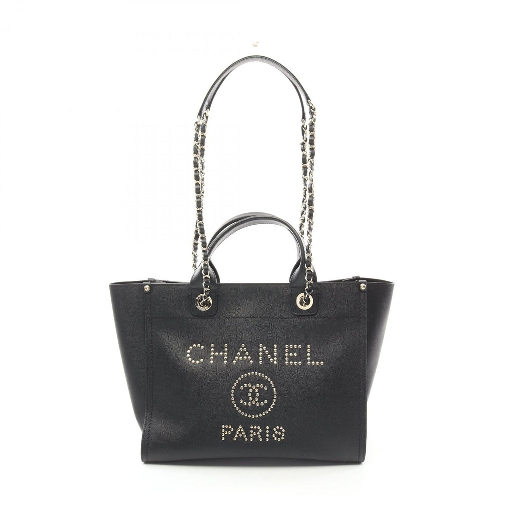 Chanel Deauville Grained Calfskin Tote Bag