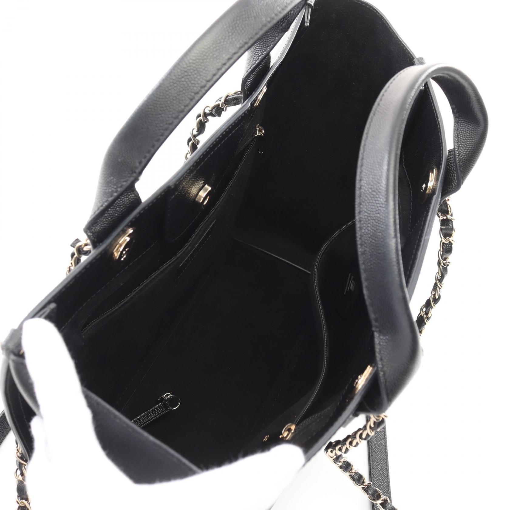 Chanel Deauville Grained Calfskin Tote Bag