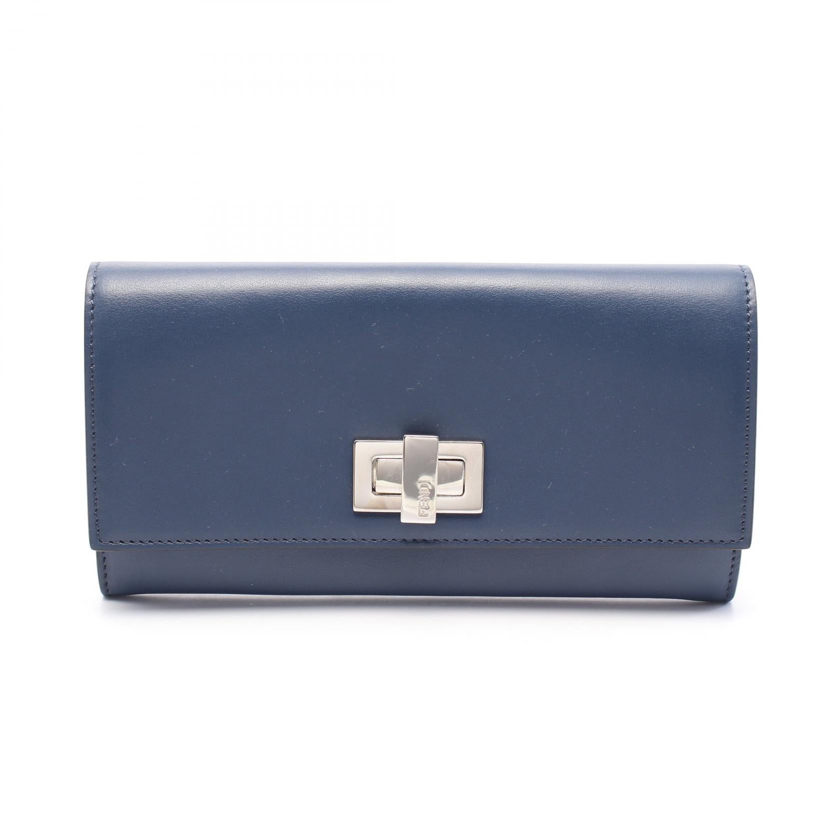 Fendi Peekaboo Leather Long Wallet