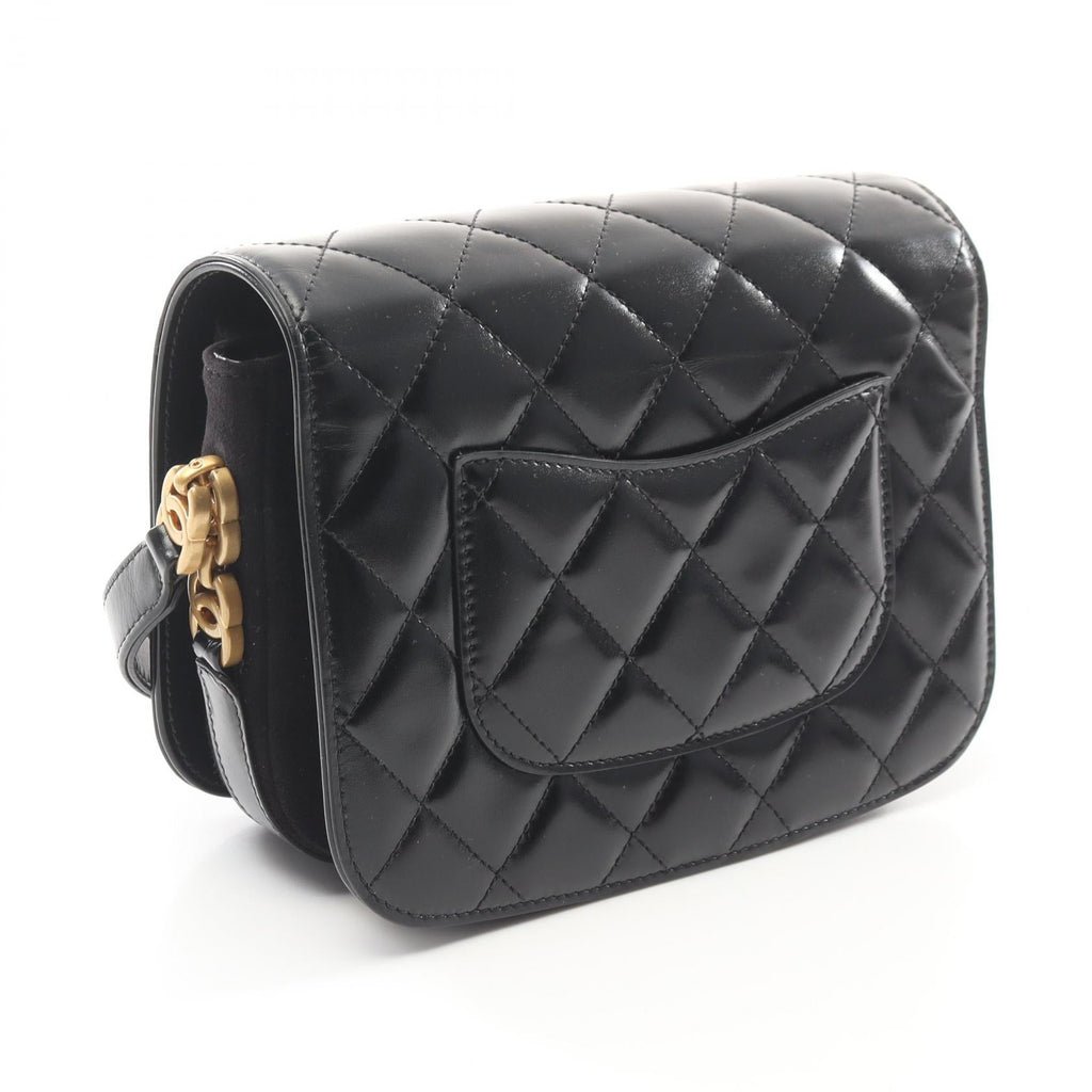 Chanel Matelasse Leather Suede Shoulder Bag