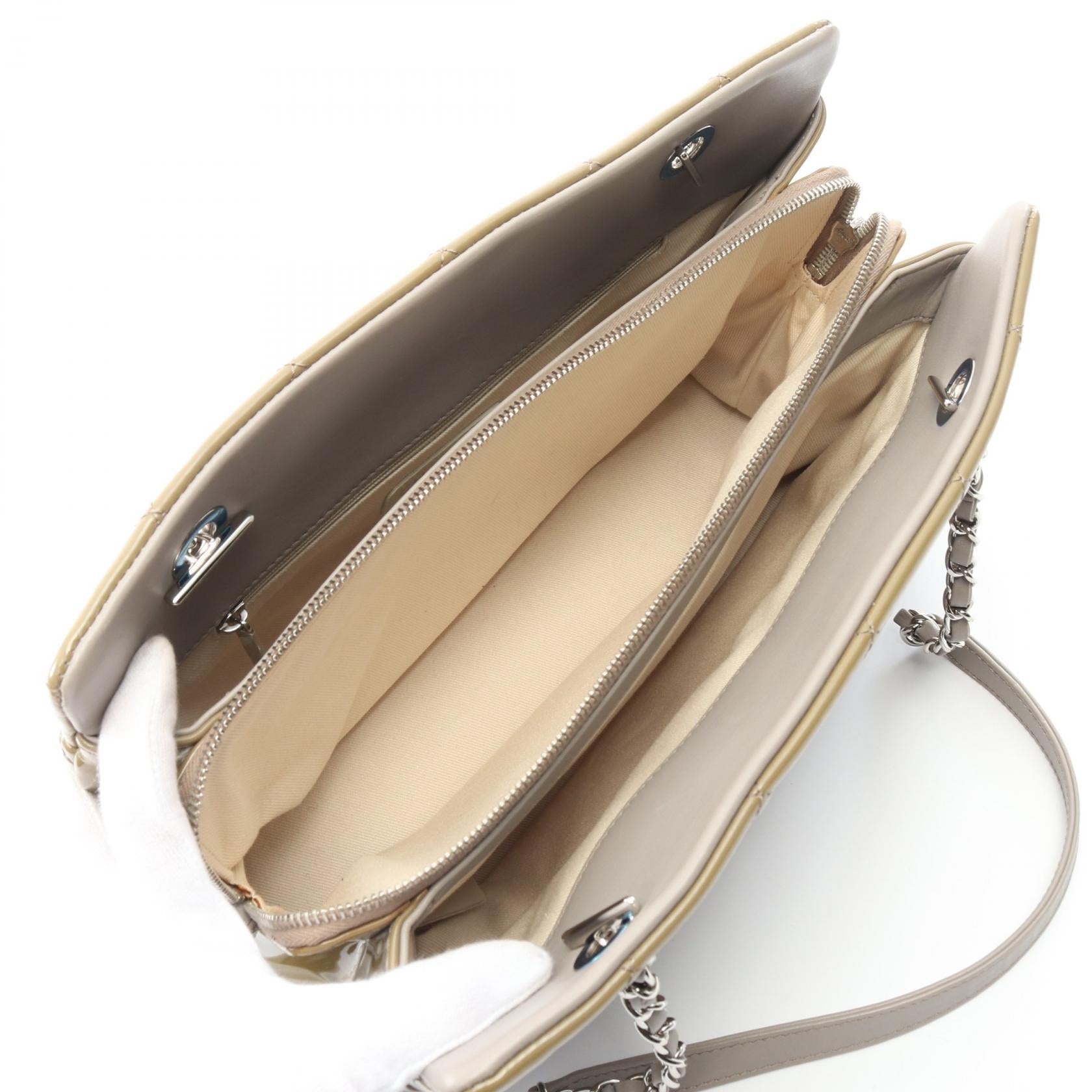 Chanel Matelasse Patent Leather Tote Bag