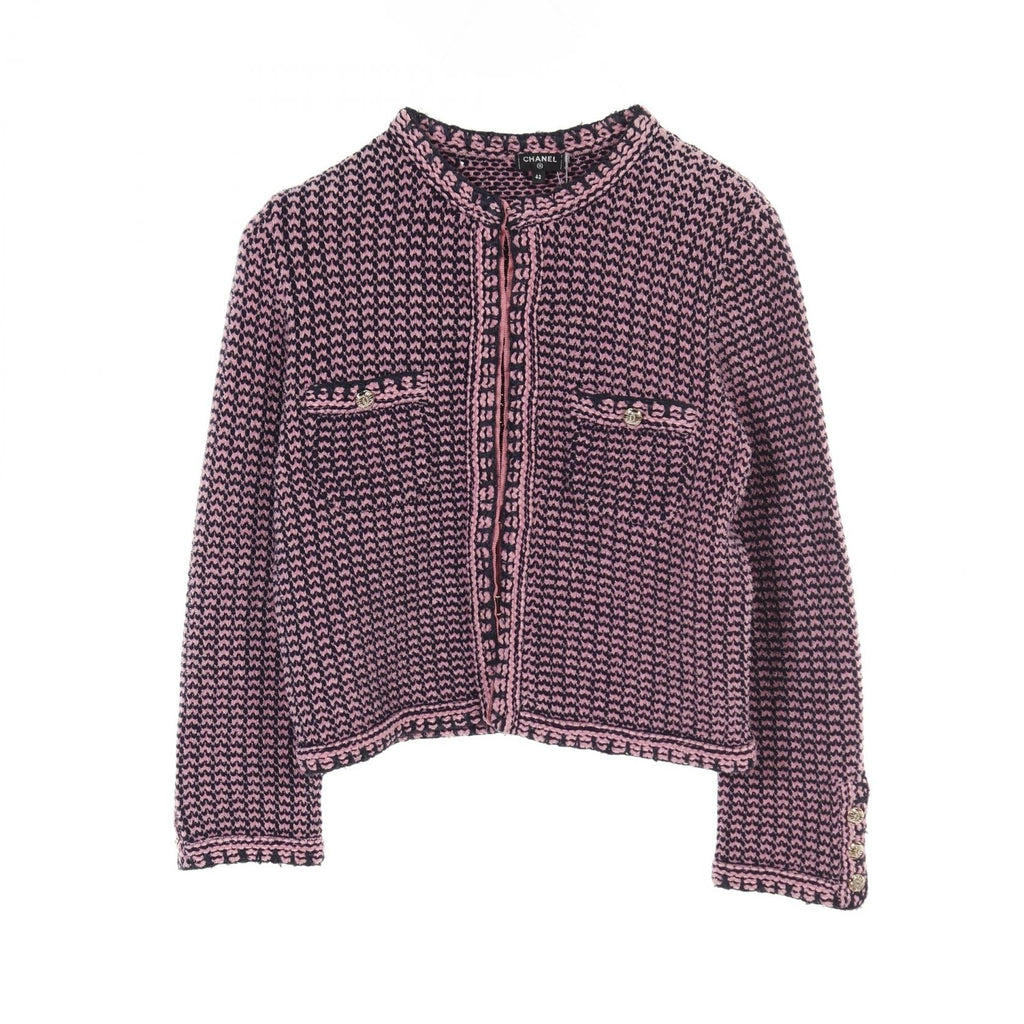 Chanel Coco Mark Button Cashmere Cotton igan