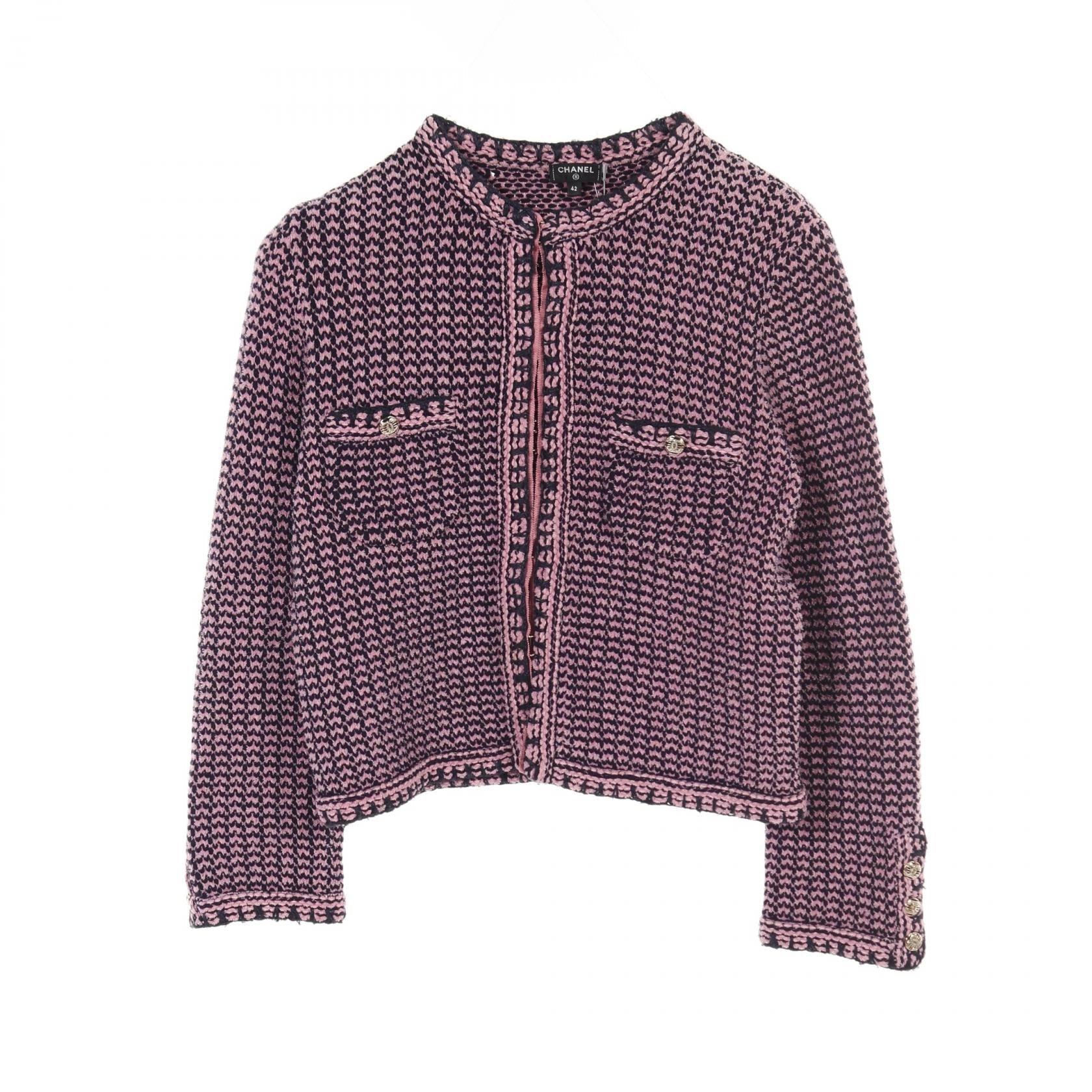 Chanel Coco Mark Button Cashmere Cotton igan