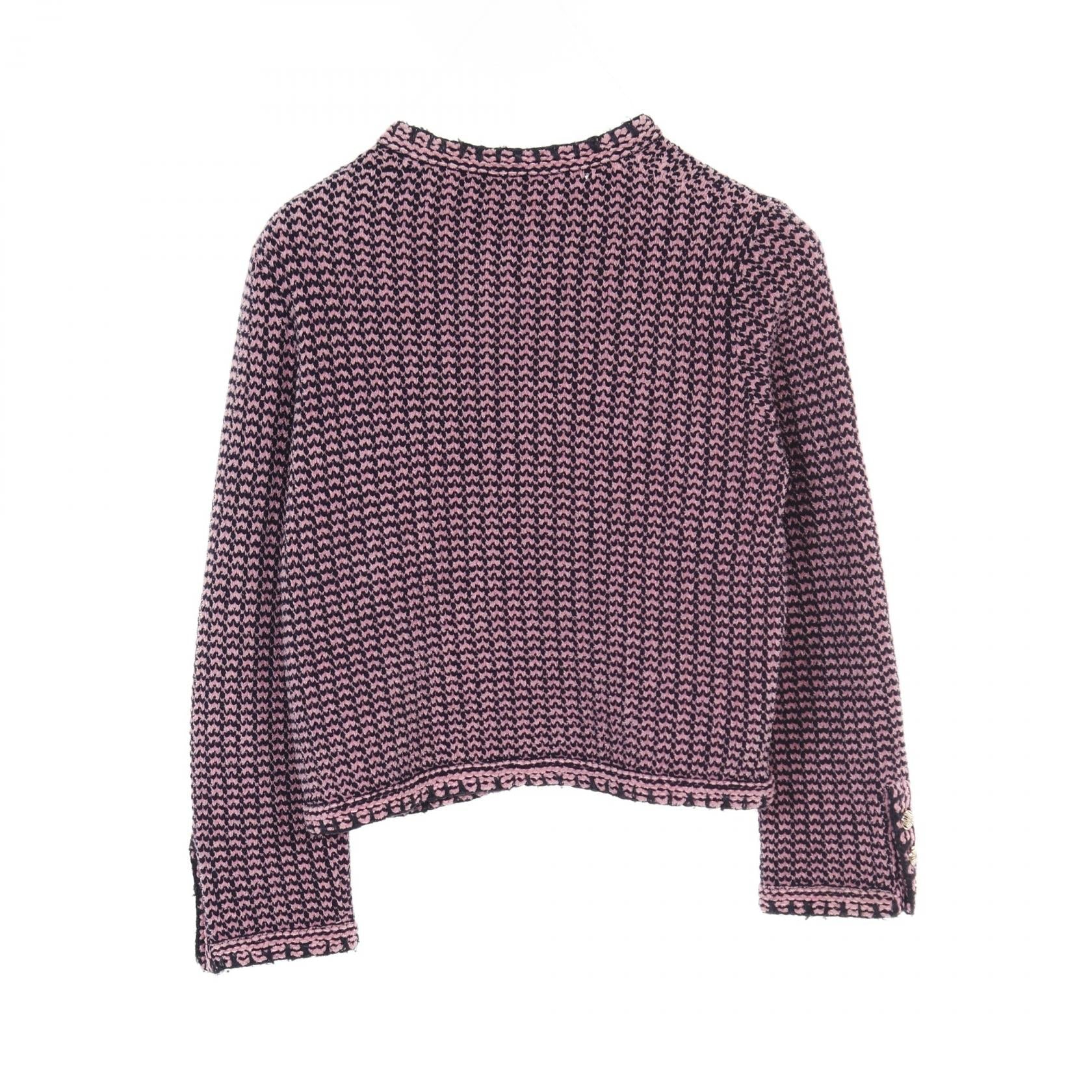 Chanel Coco Mark Button Cashmere Cotton igan