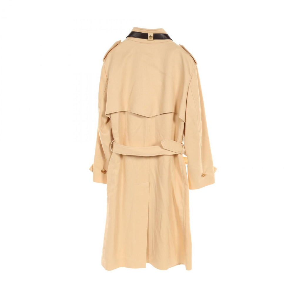 Louis Vuitton Belt Collar LV Button Wool Viscose Coat