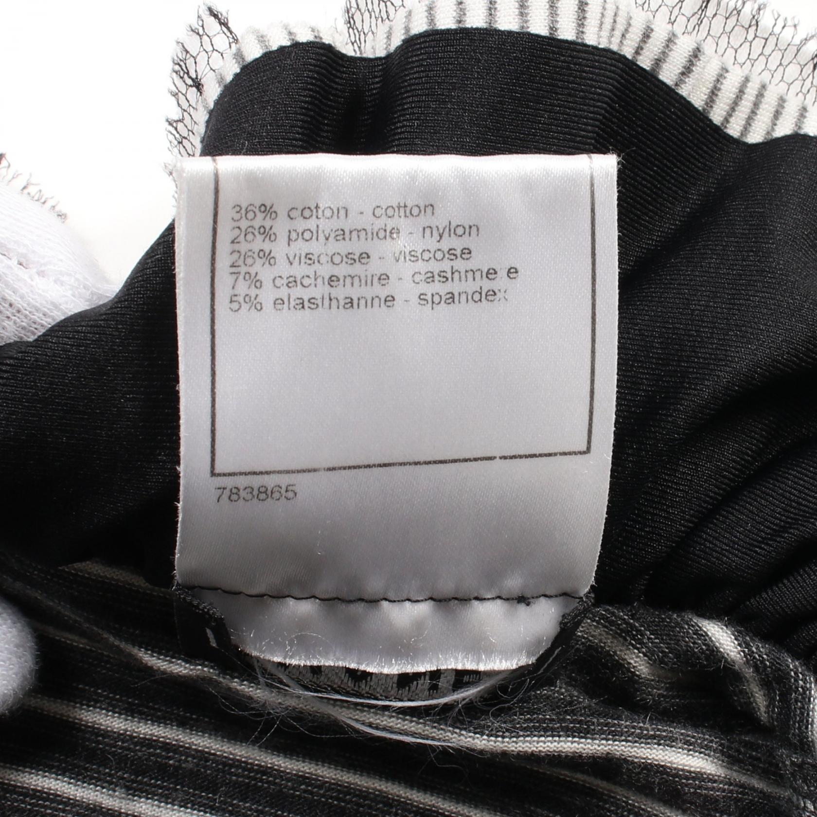 Chanel Cutsew Cotton Nylon Top