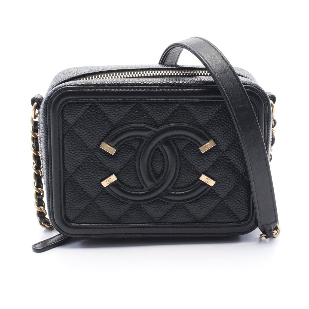 Chanel CC Filigree Caviar Shoulder Bag